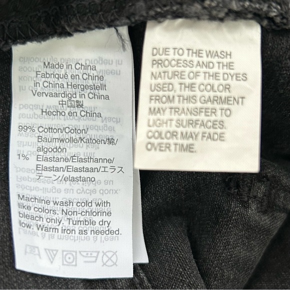 MADEWELL Black Denim High Rise Jean Shorts 31 - Picture 8 of 10